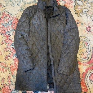 Lands End Charcoal Gray Car Coat